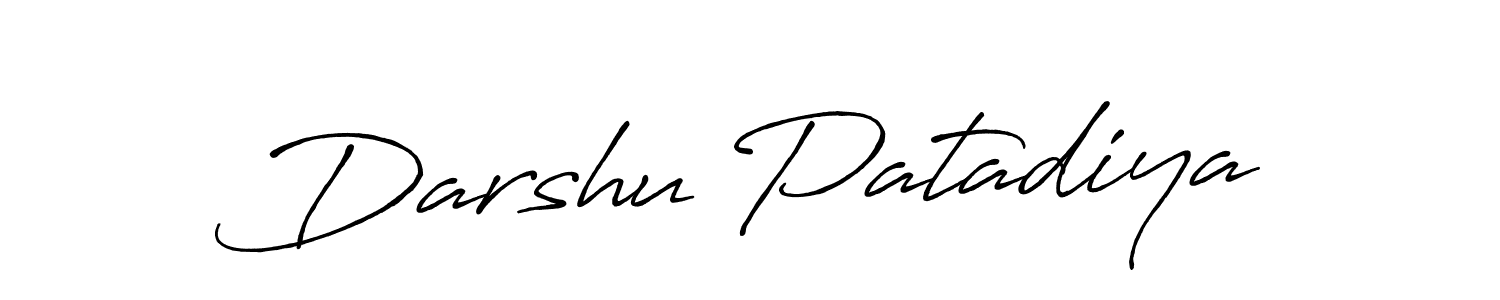 You can use this online signature creator to create a handwritten signature for the name Darshu Patadiya. This is the best online autograph maker. Darshu Patadiya signature style 7 images and pictures png