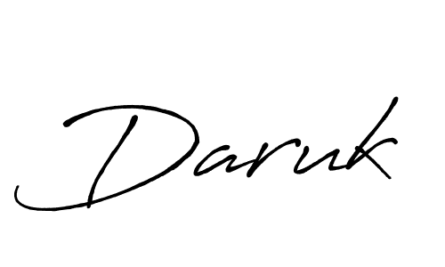 Create a beautiful signature design for name Daruk. With this signature (Antro_Vectra_Bolder) fonts, you can make a handwritten signature for free. Daruk signature style 7 images and pictures png