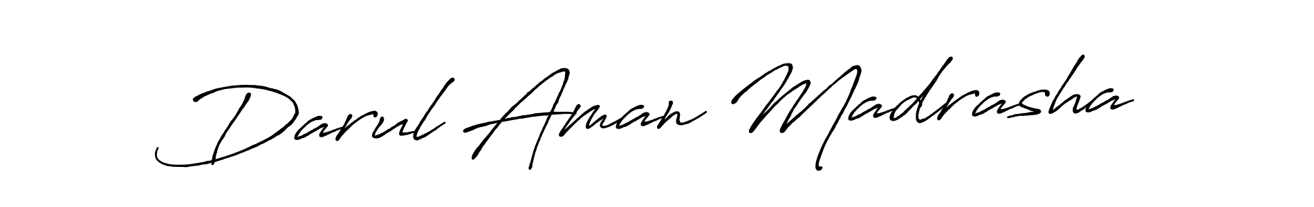 Make a beautiful signature design for name Darul Aman Madrasha. With this signature (Antro_Vectra_Bolder) style, you can create a handwritten signature for free. Darul Aman Madrasha signature style 7 images and pictures png