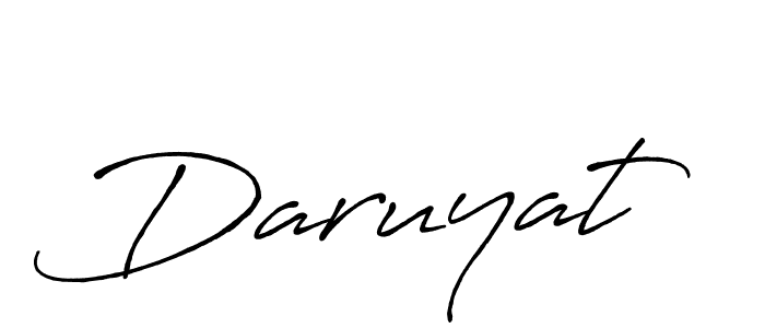 Create a beautiful signature design for name Daruyat. With this signature (Antro_Vectra_Bolder) fonts, you can make a handwritten signature for free. Daruyat signature style 7 images and pictures png