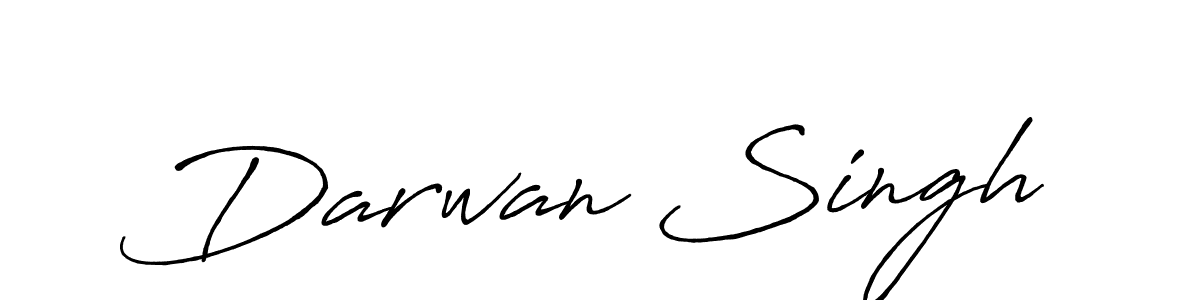 How to make Darwan Singh name signature. Use Antro_Vectra_Bolder style for creating short signs online. This is the latest handwritten sign. Darwan Singh signature style 7 images and pictures png