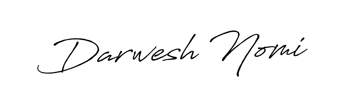 Design your own signature with our free online signature maker. With this signature software, you can create a handwritten (Antro_Vectra_Bolder) signature for name Darwesh Nomi. Darwesh Nomi signature style 7 images and pictures png