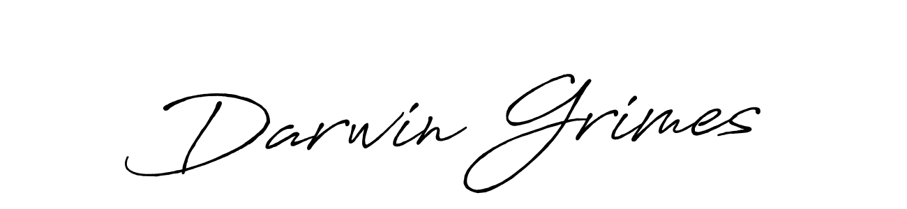 Make a beautiful signature design for name Darwin Grimes. With this signature (Antro_Vectra_Bolder) style, you can create a handwritten signature for free. Darwin Grimes signature style 7 images and pictures png