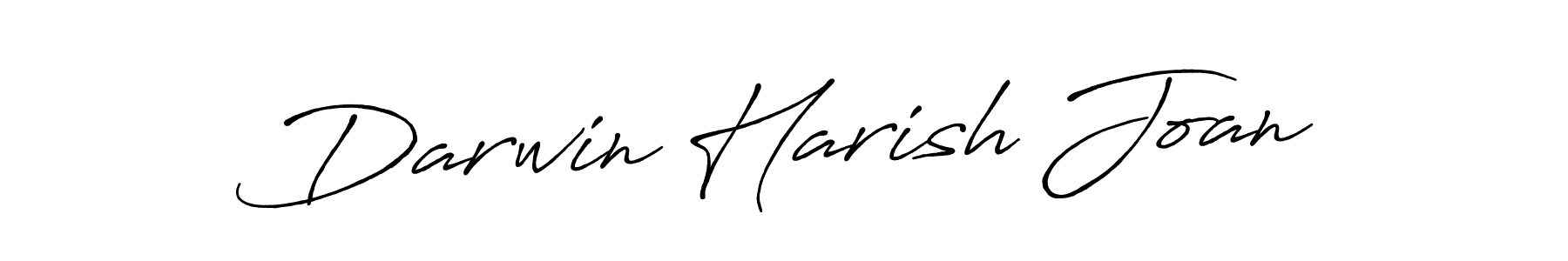 Create a beautiful signature design for name Darwin Harish Joan. With this signature (Antro_Vectra_Bolder) fonts, you can make a handwritten signature for free. Darwin Harish Joan signature style 7 images and pictures png