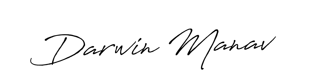 Design your own signature with our free online signature maker. With this signature software, you can create a handwritten (Antro_Vectra_Bolder) signature for name Darwin Manav. Darwin Manav signature style 7 images and pictures png