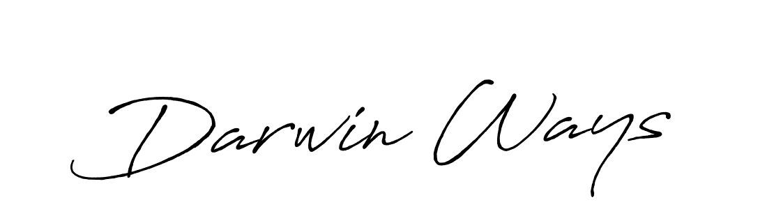 You should practise on your own different ways (Antro_Vectra_Bolder) to write your name (Darwin Ways) in signature. don't let someone else do it for you. Darwin Ways signature style 7 images and pictures png