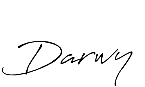 Use a signature maker to create a handwritten signature online. With this signature software, you can design (Antro_Vectra_Bolder) your own signature for name Darwy. Darwy signature style 7 images and pictures png