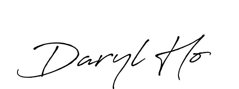 Daryl Ho stylish signature style. Best Handwritten Sign (Antro_Vectra_Bolder) for my name. Handwritten Signature Collection Ideas for my name Daryl Ho. Daryl Ho signature style 7 images and pictures png