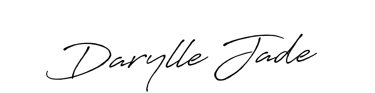 How to make Darylle Jade signature? Antro_Vectra_Bolder is a professional autograph style. Create handwritten signature for Darylle Jade name. Darylle Jade signature style 7 images and pictures png