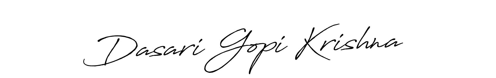 Use a signature maker to create a handwritten signature online. With this signature software, you can design (Antro_Vectra_Bolder) your own signature for name Dasari Gopi Krishna. Dasari Gopi Krishna signature style 7 images and pictures png