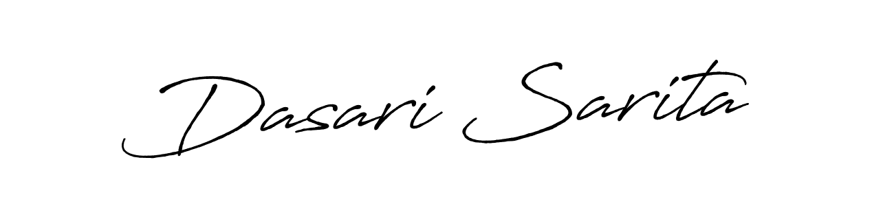 Make a short Dasari Sarita signature style. Manage your documents anywhere anytime using Antro_Vectra_Bolder. Create and add eSignatures, submit forms, share and send files easily. Dasari Sarita signature style 7 images and pictures png