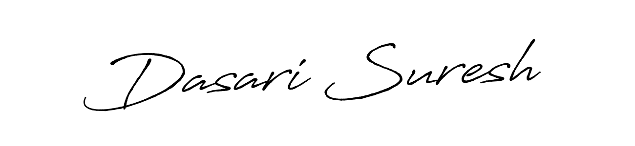 How to make Dasari Suresh name signature. Use Antro_Vectra_Bolder style for creating short signs online. This is the latest handwritten sign. Dasari Suresh signature style 7 images and pictures png