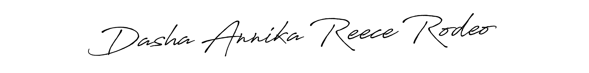 Make a short Dasha Annika Reece Rodeo signature style. Manage your documents anywhere anytime using Antro_Vectra_Bolder. Create and add eSignatures, submit forms, share and send files easily. Dasha Annika Reece Rodeo signature style 7 images and pictures png