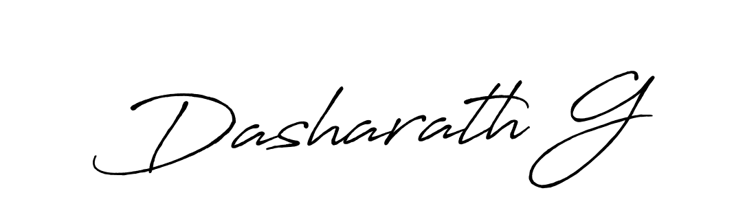 The best way (Antro_Vectra_Bolder) to make a short signature is to pick only two or three words in your name. The name Dasharath G include a total of six letters. For converting this name. Dasharath G signature style 7 images and pictures png