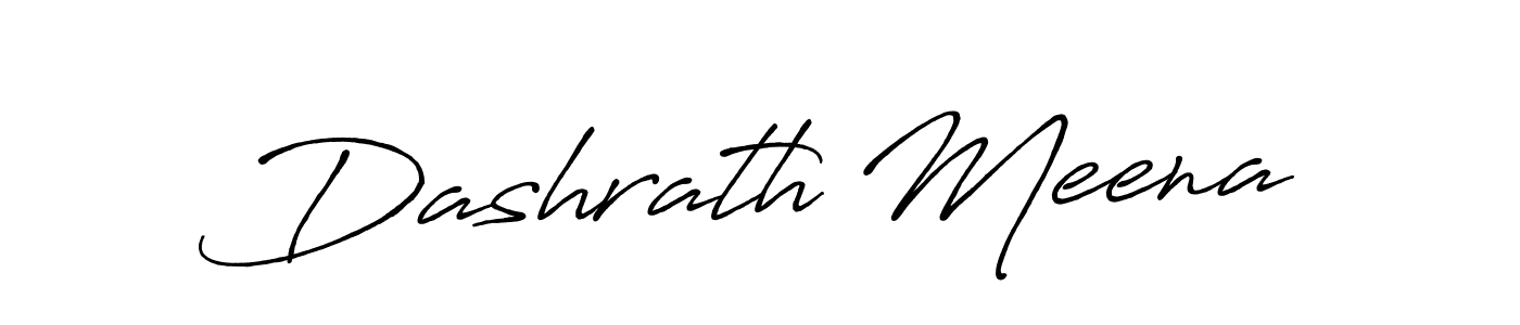How to make Dashrath Meena name signature. Use Antro_Vectra_Bolder style for creating short signs online. This is the latest handwritten sign. Dashrath Meena signature style 7 images and pictures png