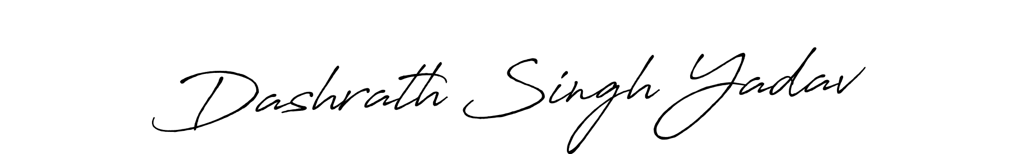 Create a beautiful signature design for name Dashrath Singh Yadav. With this signature (Antro_Vectra_Bolder) fonts, you can make a handwritten signature for free. Dashrath Singh Yadav signature style 7 images and pictures png