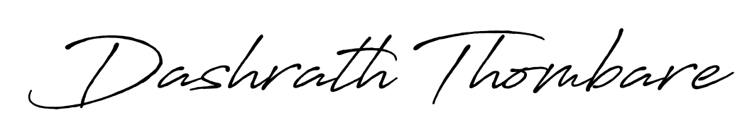 Discover the perfect balance of readability and style for Dashrath Thombare with Antro_Vectra_Bolder font. Create your dream signature today. Dashrath Thombare signature style 7 images and pictures png