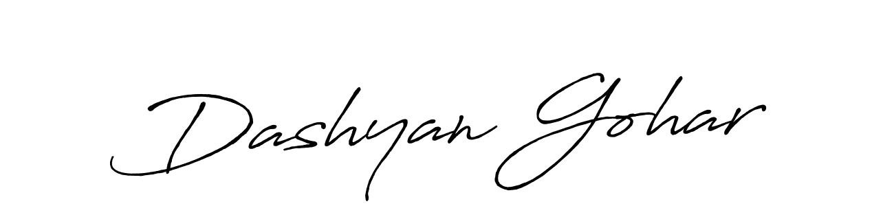 Also we have Dashyan Gohar name is the best signature style. Create professional handwritten signature collection using Antro_Vectra_Bolder autograph style. Dashyan Gohar signature style 7 images and pictures png