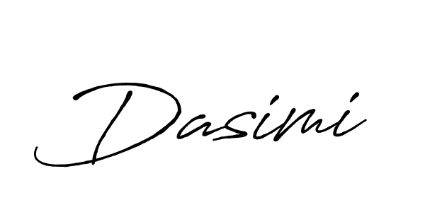 Design your own signature with our free online signature maker. With this signature software, you can create a handwritten (Antro_Vectra_Bolder) signature for name Dasimi. Dasimi signature style 7 images and pictures png