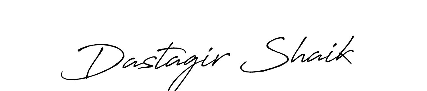 Also we have Dastagir Shaik name is the best signature style. Create professional handwritten signature collection using Antro_Vectra_Bolder autograph style. Dastagir Shaik signature style 7 images and pictures png