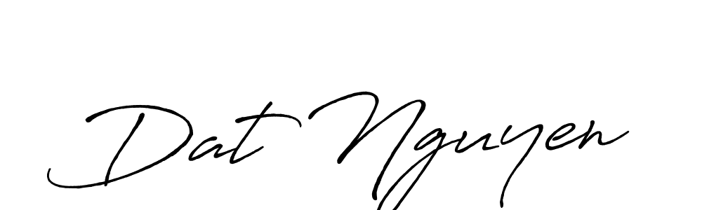 Antro_Vectra_Bolder is a professional signature style that is perfect for those who want to add a touch of class to their signature. It is also a great choice for those who want to make their signature more unique. Get Dat Nguyen name to fancy signature for free. Dat Nguyen signature style 7 images and pictures png