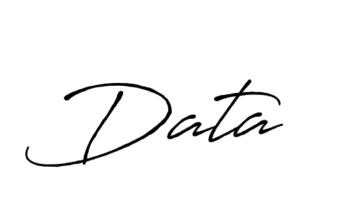 Design your own signature with our free online signature maker. With this signature software, you can create a handwritten (Antro_Vectra_Bolder) signature for name Data . Data  signature style 7 images and pictures png