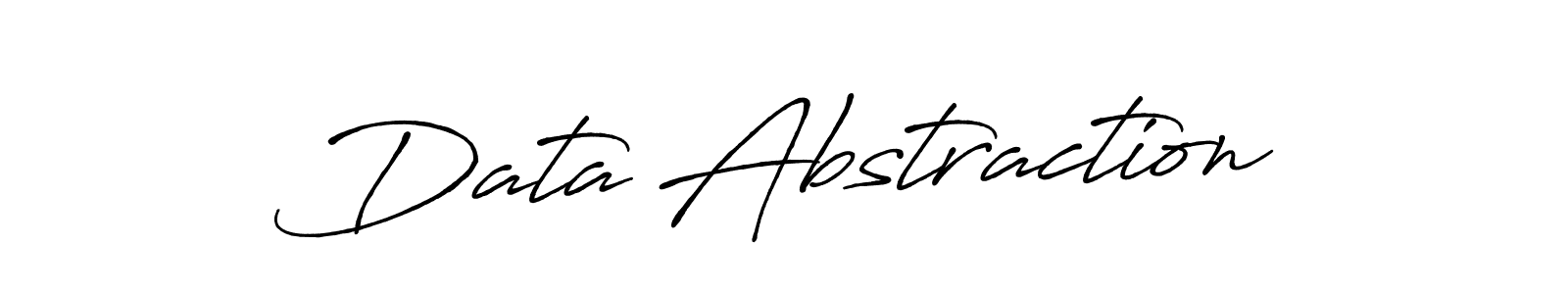 Also You can easily find your signature by using the search form. We will create Data Abstraction name handwritten signature images for you free of cost using Antro_Vectra_Bolder sign style. Data Abstraction signature style 7 images and pictures png