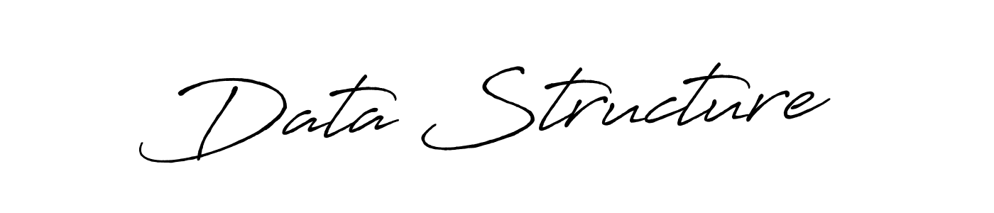 Design your own signature with our free online signature maker. With this signature software, you can create a handwritten (Antro_Vectra_Bolder) signature for name Data Structure. Data Structure signature style 7 images and pictures png