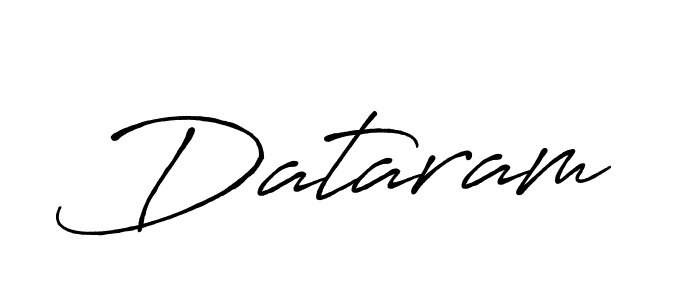 How to make Dataram signature? Antro_Vectra_Bolder is a professional autograph style. Create handwritten signature for Dataram name. Dataram signature style 7 images and pictures png