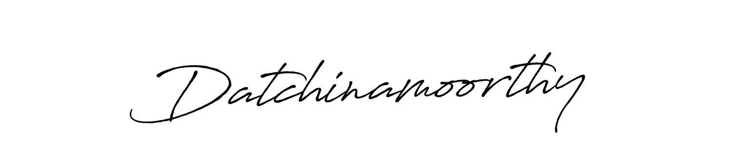 Design your own signature with our free online signature maker. With this signature software, you can create a handwritten (Antro_Vectra_Bolder) signature for name Datchinamoorthy. Datchinamoorthy signature style 7 images and pictures png