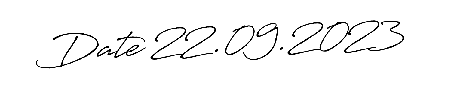 Design your own signature with our free online signature maker. With this signature software, you can create a handwritten (Antro_Vectra_Bolder) signature for name Date 22.09.2023. Date 22.09.2023 signature style 7 images and pictures png