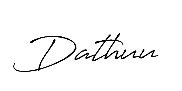 How to make Dathuu name signature. Use Antro_Vectra_Bolder style for creating short signs online. This is the latest handwritten sign. Dathuu signature style 7 images and pictures png