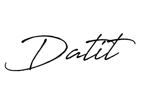 Similarly Antro_Vectra_Bolder is the best handwritten signature design. Signature creator online .You can use it as an online autograph creator for name Datit. Datit signature style 7 images and pictures png