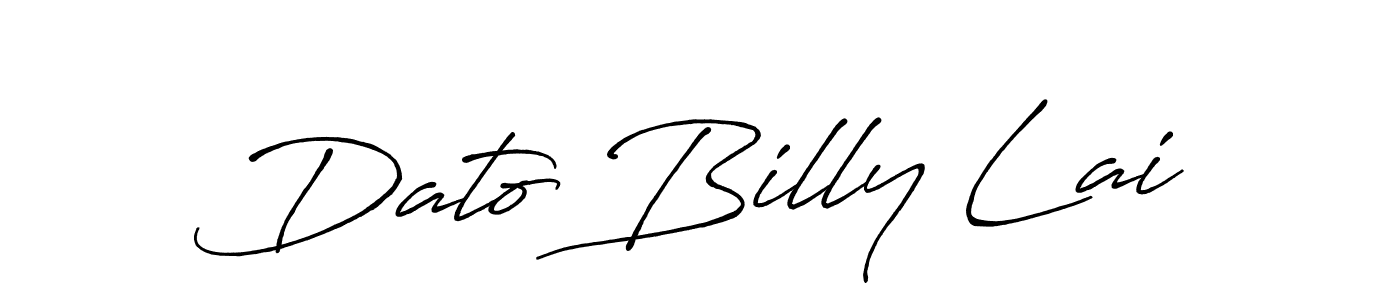 Similarly Antro_Vectra_Bolder is the best handwritten signature design. Signature creator online .You can use it as an online autograph creator for name Dato Billy Lai. Dato Billy Lai signature style 7 images and pictures png