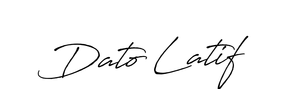 if you are searching for the best signature style for your name Dato Latif. so please give up your signature search. here we have designed multiple signature styles  using Antro_Vectra_Bolder. Dato Latif signature style 7 images and pictures png