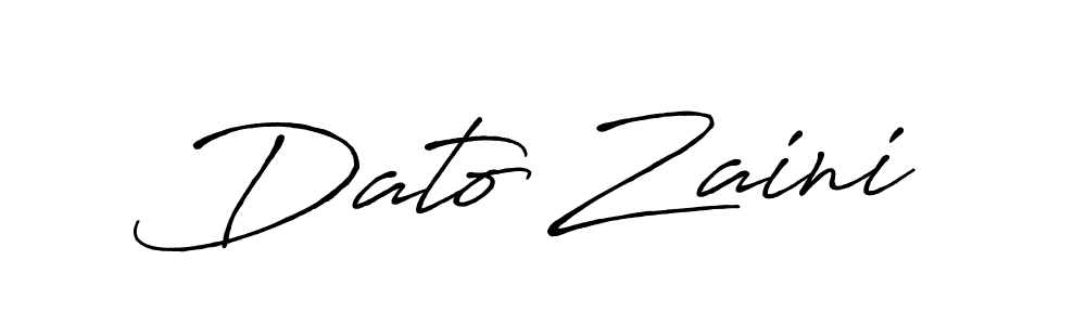 How to make Dato Zaini signature? Antro_Vectra_Bolder is a professional autograph style. Create handwritten signature for Dato Zaini name. Dato Zaini signature style 7 images and pictures png