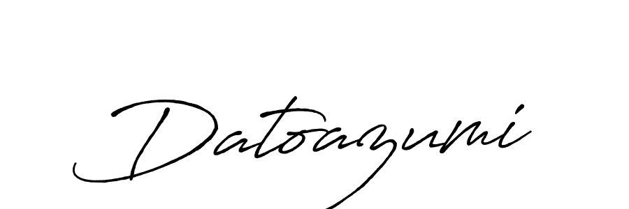 Design your own signature with our free online signature maker. With this signature software, you can create a handwritten (Antro_Vectra_Bolder) signature for name Datoazumi. Datoazumi signature style 7 images and pictures png