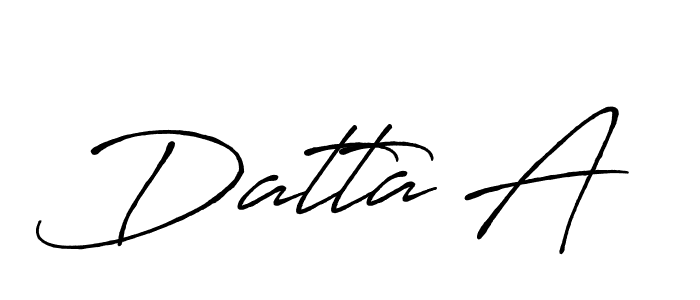 Use a signature maker to create a handwritten signature online. With this signature software, you can design (Antro_Vectra_Bolder) your own signature for name Datta A. Datta A signature style 7 images and pictures png