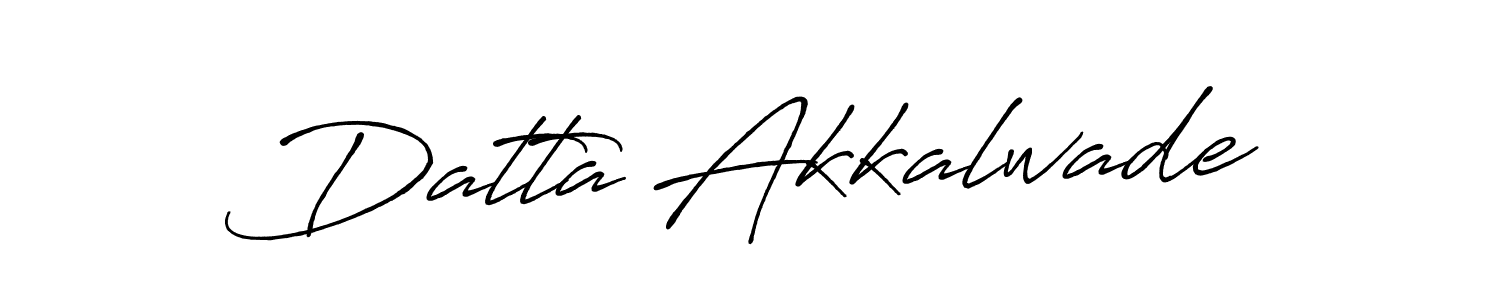 Create a beautiful signature design for name Datta Akkalwade. With this signature (Antro_Vectra_Bolder) fonts, you can make a handwritten signature for free. Datta Akkalwade signature style 7 images and pictures png