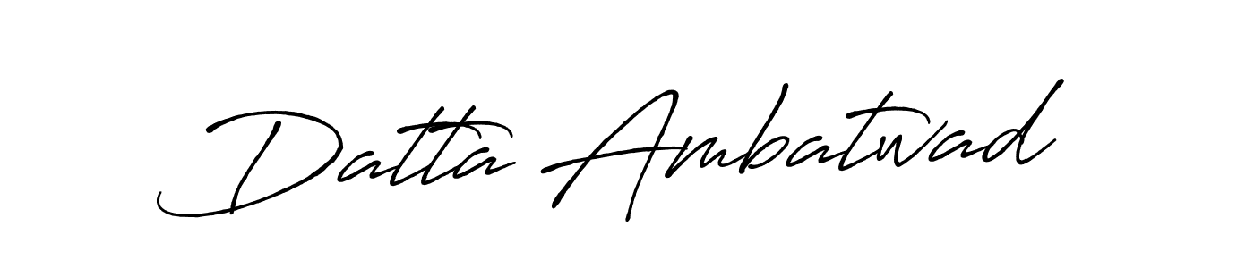 Make a beautiful signature design for name Datta Ambatwad. With this signature (Antro_Vectra_Bolder) style, you can create a handwritten signature for free. Datta Ambatwad signature style 7 images and pictures png