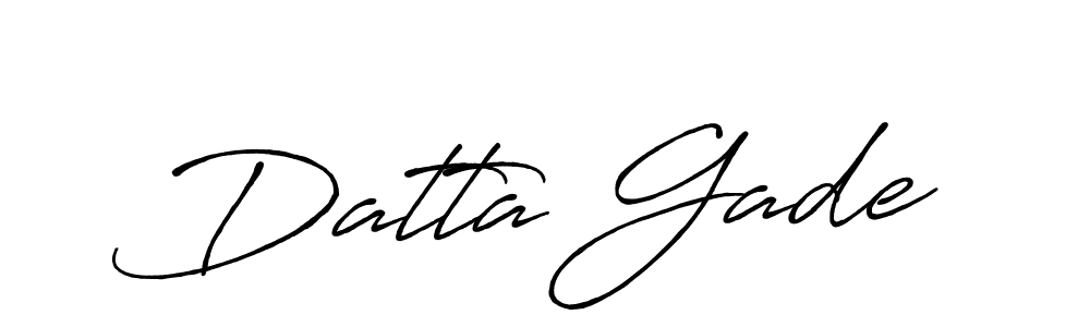 How to make Datta Gade signature? Antro_Vectra_Bolder is a professional autograph style. Create handwritten signature for Datta Gade name. Datta Gade signature style 7 images and pictures png