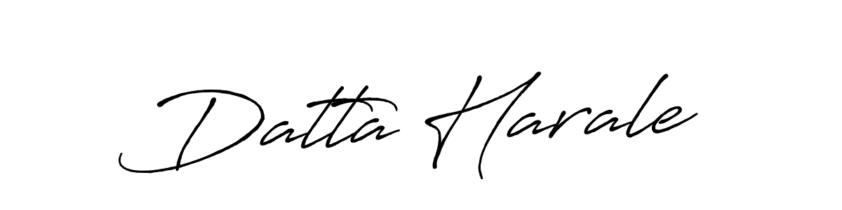 Also we have Datta Harale name is the best signature style. Create professional handwritten signature collection using Antro_Vectra_Bolder autograph style. Datta Harale signature style 7 images and pictures png