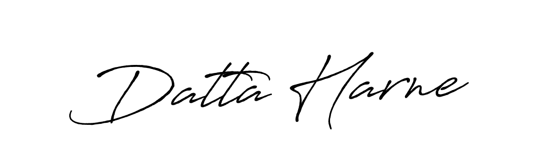 Make a beautiful signature design for name Datta Harne. With this signature (Antro_Vectra_Bolder) style, you can create a handwritten signature for free. Datta Harne signature style 7 images and pictures png