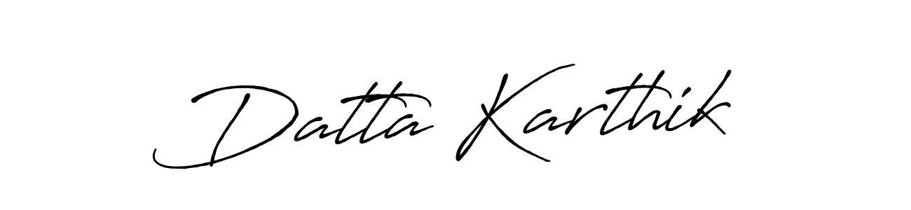 Also we have Datta Karthik name is the best signature style. Create professional handwritten signature collection using Antro_Vectra_Bolder autograph style. Datta Karthik signature style 7 images and pictures png