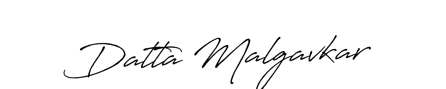 Datta Malgavkar stylish signature style. Best Handwritten Sign (Antro_Vectra_Bolder) for my name. Handwritten Signature Collection Ideas for my name Datta Malgavkar. Datta Malgavkar signature style 7 images and pictures png