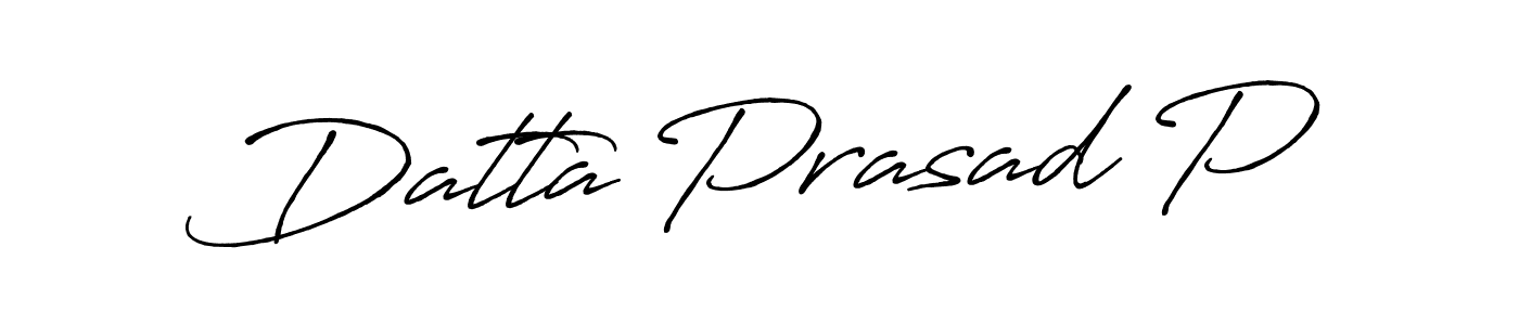 How to make Datta Prasad P signature? Antro_Vectra_Bolder is a professional autograph style. Create handwritten signature for Datta Prasad P name. Datta Prasad P signature style 7 images and pictures png