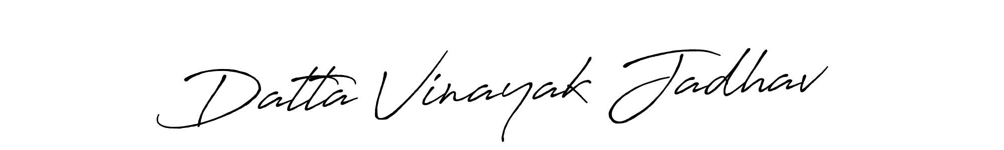 Create a beautiful signature design for name Datta Vinayak Jadhav. With this signature (Antro_Vectra_Bolder) fonts, you can make a handwritten signature for free. Datta Vinayak Jadhav signature style 7 images and pictures png