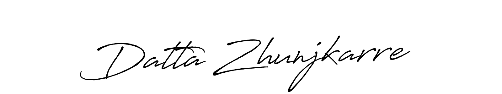 Design your own signature with our free online signature maker. With this signature software, you can create a handwritten (Antro_Vectra_Bolder) signature for name Datta Zhunjkarre. Datta Zhunjkarre signature style 7 images and pictures png