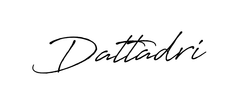 Use a signature maker to create a handwritten signature online. With this signature software, you can design (Antro_Vectra_Bolder) your own signature for name Dattadri. Dattadri signature style 7 images and pictures png