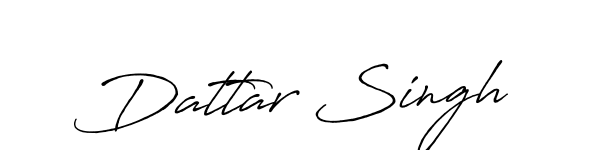 How to make Dattar Singh signature? Antro_Vectra_Bolder is a professional autograph style. Create handwritten signature for Dattar Singh name. Dattar Singh signature style 7 images and pictures png